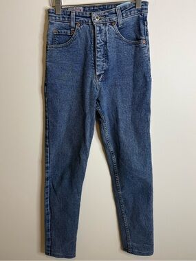 Women's High-Rise Skinny Jeans in Dark Blue Denim size 26 ikeda